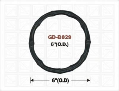 Black round bamboo handle